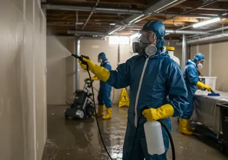 Basement Sanitization and Antimicrobial Treatment process in Mannford, OK